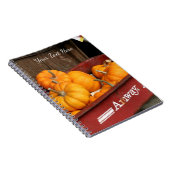 Fallpumpen im alten roten Wagen Notizblock (Rechte Seite)