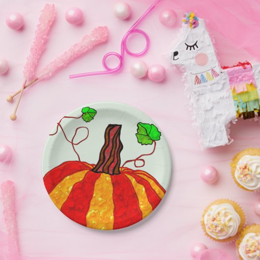 Fallpumpen Pappteller (Party)