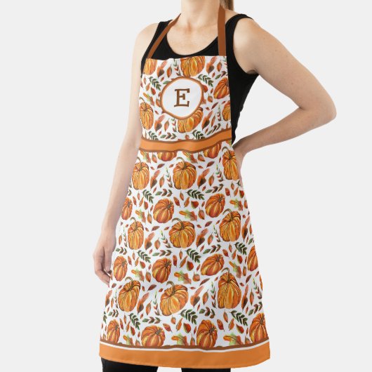 Fallpumpen und Blätter Mit Monogramm Schürze (InSitu)