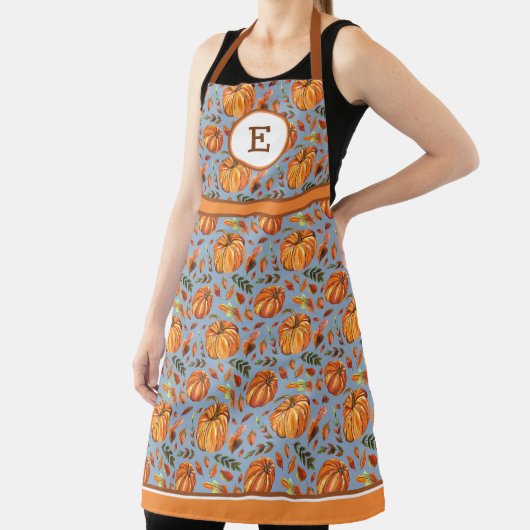 Fallpumpen und Blätter Mit Monogramm Schürze (InSitu)