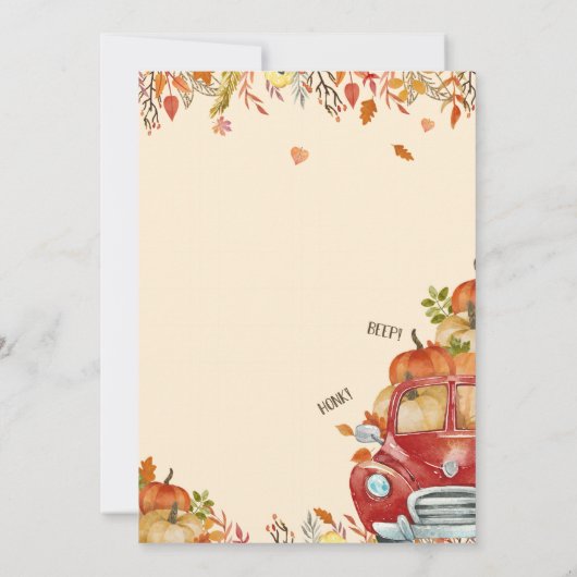 Fallpumpenantrieb mit Kinderdusche Einladungen (Rückseite)