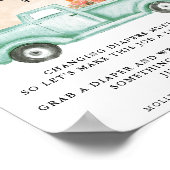 Fallpumpenzüchter-LKW-Late-Night-Windenergie Poster (Ecke)