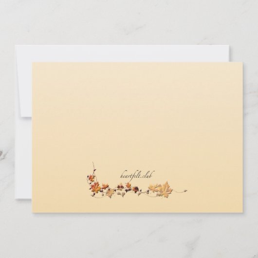 Fallrahmen-Einladung Einladung (Rückseite)