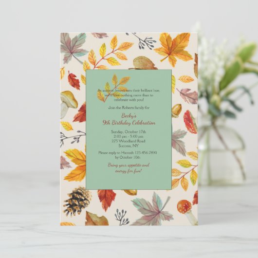 Fallrahmen-Einladung Einladung (Stehend Vorderseite)