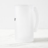 Fallrecht-Bier-Tasse Mattglas Bierglas (VorderseiteRechts)