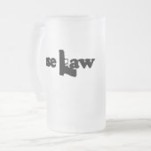 Fallrecht-Bier-Tasse Mattglas Bierglas (Vorderseite Links)