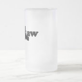 Fallrecht-Bier-Tasse Mattglas Bierglas (Mittel)