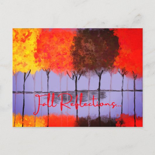 Fallreflexion Postkarte (Vorderseite)