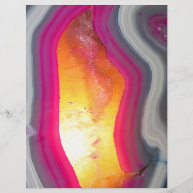 Fallrosa Geode Glow (Vorderseite)