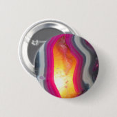 Fallrosa Geode Glow Button (Vorne & Hinten)