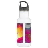 Fallrosa Geode Glow Edelstahlflasche (Rückseite)