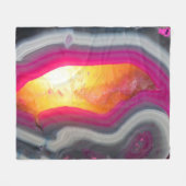 Fallrosa Geode Glow Fleecedecke (Vorderseite (Horizontal))