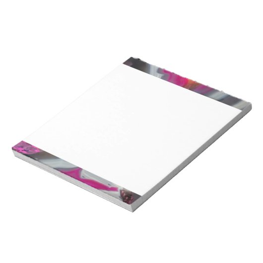 Fallrosa Geode Glow Notizblock (Rotiert)
