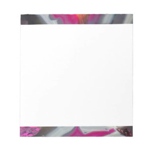 Fallrosa Geode Glow Notizblock