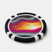 Fallrosa Geode Glow Pokerchips (Einzeln)