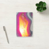 Fallrosa Geode Glow Post-it Klebezettel (Büro)