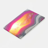 Fallrosa Geode Glow Post-it Klebezettel (angewinkelt)
