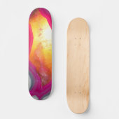 Fallrosa Geode Glow Skateboard (Vorderseite)