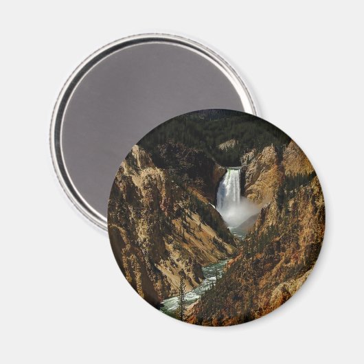 FALLS AT YELLOWSTONE YEAH MAGNET (Vorderseite/Rückseite)