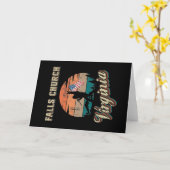 Falls Church Virginia Karte (Gelbe Blume)