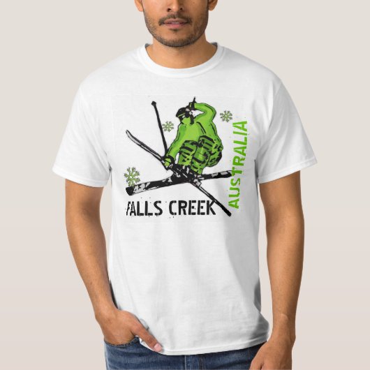 Falls Creek Australia Green Ski Value tee (Vorderseite)