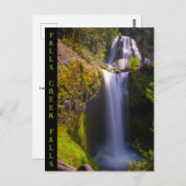 Falls Creek Falls Gifford Pinchot National Forest Postkarte (Vorne/Hinten)