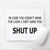 Falls du nicht gehört hast mousepad (Mit Mouse)