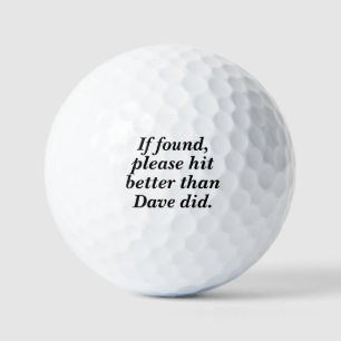 Falls gefunden, klicken Sie bitte besser als der N Golfball