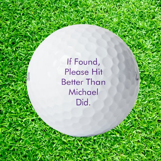Falls gefunden, klicken Sie bitte besser als der N Golfball