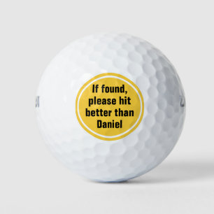 Falls gefunden, klicken Sie bitte besser als Name Golfball