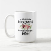 Falls in Mikrowelle gefunden, kehren Sie bitte zur Kaffeetasse (Links)