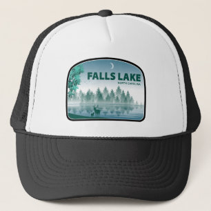 Falls Lake North Carolina Hirsche Truckerkappe
