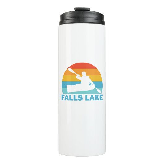 Falls Lake North Carolina Kayak Thermosbecher (Vorderseite)