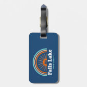 Falls Lake North Carolina Rainbow Gepäckanhänger (Rückseite vertikal)