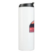 Falls Lake North Carolina Red Sunrise Thermosbecher (Nach links gedreht)