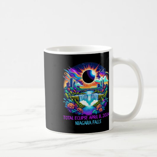 Falls New York Ny Total Solar Eclipse 8. April Kaffeetasse (Rechts)