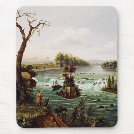 Falls of Saint Anthony by Henry Lewis Mousepad (Vorne)