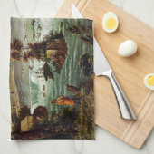 Falls of Saint Anthony von Henry Lewis Geschirrtuch (Viertel Falte)