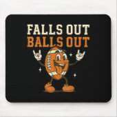 Falls Out Out Touchdown Football Game Day Boys Gir Mousepad (Vorne)