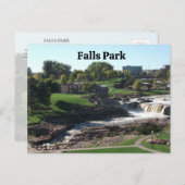 Falls Park, Sioux Falls, South Dakota Postkarte (Vorne/Hinten)
