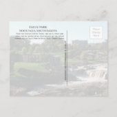 Falls Park, Sioux Falls, South Dakota Postkarte (Rückseite)