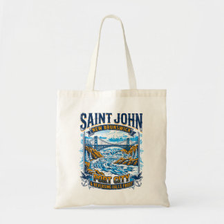 Falls Saint John New Brunswick Hafenstadt Frost Tragetasche