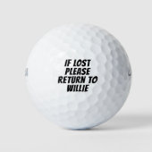 Falls verloren, kehren Sie bitte zum benutzerdefin Golfball (Vorderseite)