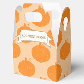 Fallsaison Pumpkin Zeichne benutzerdefinierten Tex Geschenkschachtel (Geöffnet)