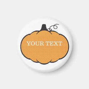 Fallsaison Pumpkin Zeichne benutzerdefinierten Tex Magnet