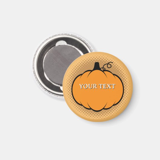 Fallsaison Pumpkin Zeichne benutzerdefinierten Tex Magnet (Vorderseite/Rückseite)