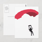 Fallschirm 3c postkarte (Vorne/Hinten)