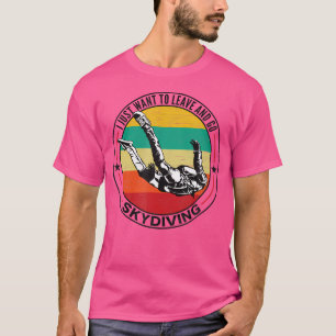 Fallschirm Fallschirm Funny Parachuting Funny Skyd T-Shirt