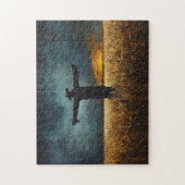Fallschirm in der Dämmerung Puzzle (Vertikal)