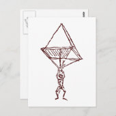 Fallschirm Postkarte (Vorne/Hinten)